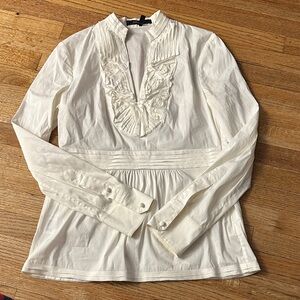 BCBGMaxAzria White Blouse